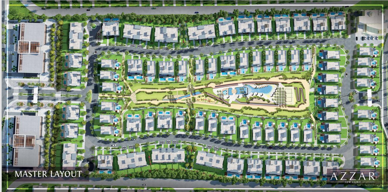 Villas for sale 5 bedrooms in Azar Compound 400 meters