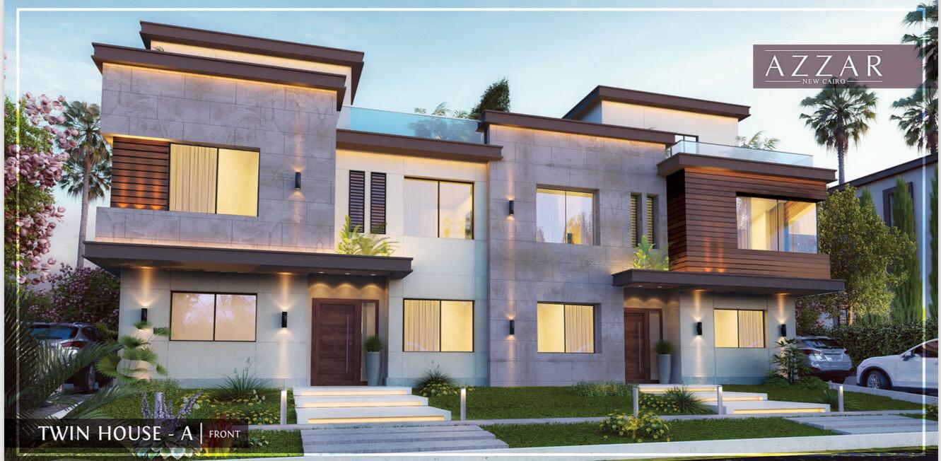 Villas for sale 5 bedrooms in Azar Compound 400 meters