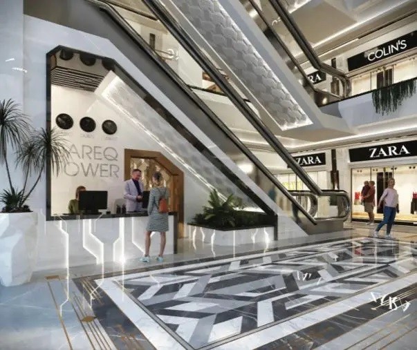 بمساحة 50 متراً محل للبيع في بارق تاور العاصمة الإدارية